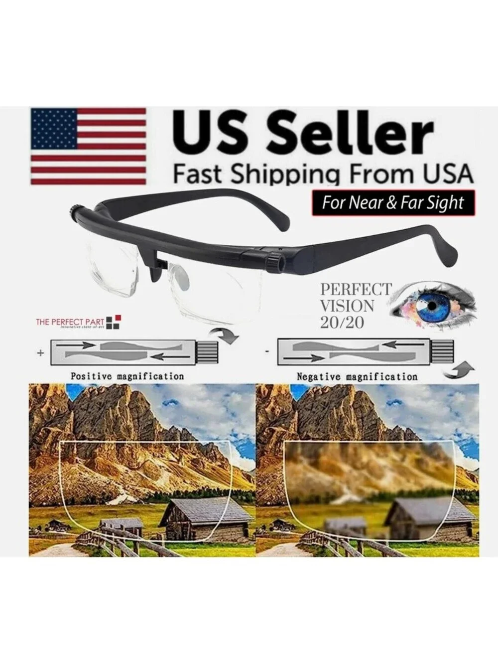 Flex Focal Adjustable Glasses Dial Vision